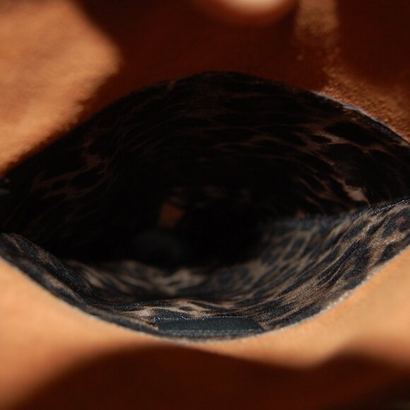 7.5❤️Betsey Johnson Suede Oiled Leather Over the Knee High Heels Platform BOOTS - Picture 11 of 12